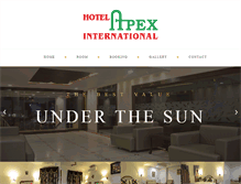 Tablet Screenshot of hotelapex.com